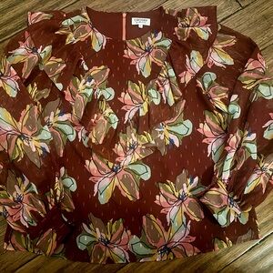 Crosby by Mollie Burch Floral Ruffle Top